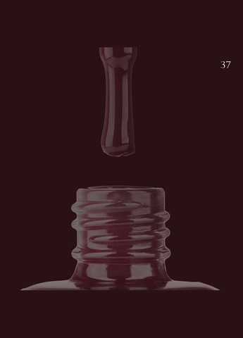 Лак для стемпінгу GLOSS Stamping polish 37, 8 мл (бордово-коричневий) Gloss Company (325817911)