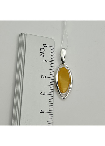 Кулон серебряный с янтарем 1,7 г No Brand (369737430)