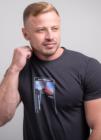 Чорна футболка чоловіча 102494 Power