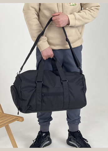 Спортивная сумка с карманом для обуви ткань оксворд 35L Black на 2 отделения ToBeYou сумка l+ (280930878)