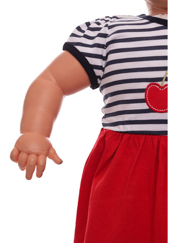 Красный летний лосины с туникой трикотажные вишенки красный 68 см (32592) BABYKROHA