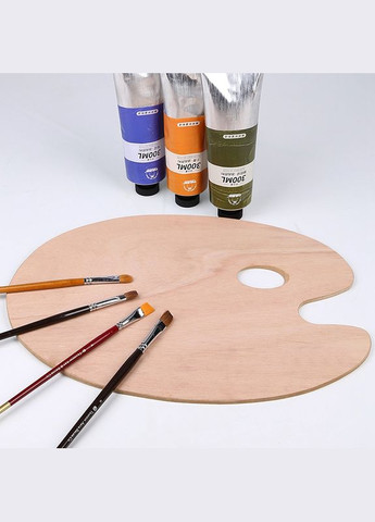 Палітра дерев`яна овальна 20 х 30 см Worison (322650434)