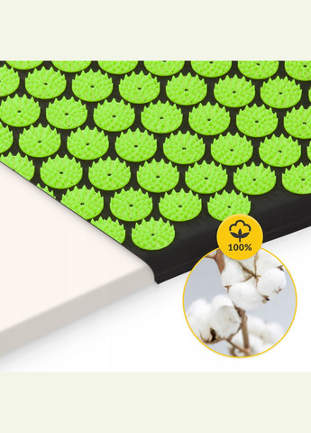 Коврик акупунктурный с валиком Classic Mat XL Аппликатор Кузнецова Black/Green () 4FIZJO P-5907222931769 (342758070)