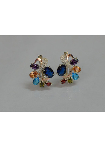 Срібні сережки з золотими накладками Silver Style (366813243)