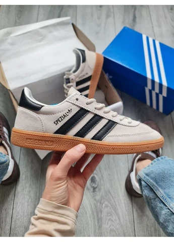 Сірі літні кросівки adidas handball spezial grey адідас спеціал сірі No Brand