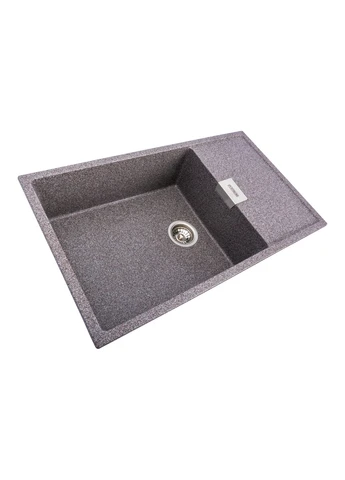 Гранітна мийка для кухні 8650 DIAMOND матова (мікс) Platinum (269793433)