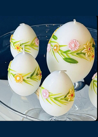 Свічка у формі яєчка 9х7 см No Brand (324103748)