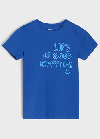 Голубая летняя футболки 3 шт. для мальчика Sinsay