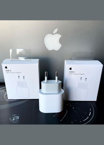 Швидка Зарядка, Адаптер USB-C 20W для iPhone Power Adapter 20 Вт No Brand (346483808)