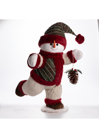 Новогодняя фигурка Снеговик в пиджаке текстильная 40*33*74 см Yiwu (369960267)
