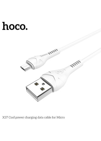 Кабель Micro USB Cool Power X37 1 метр белый недорогой Hoco (279825980)