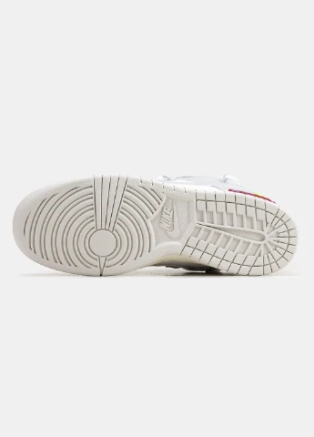 Кроссовки женские и мужские Nike SB Dunk Low Off-White gray white | Найк СБ данк низкие серые белые No Brand серые демисезоны (315761834)