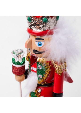 Фигурка декоративная Щелкунчик 25см дерево красно-зеленый (974681) Novogod'ko (368290364)