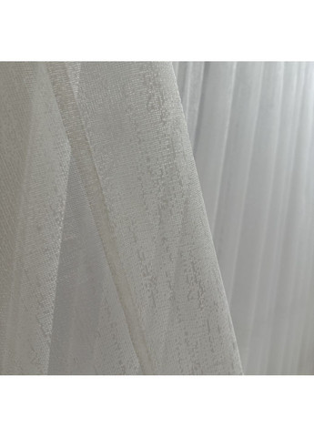 Тюль жаккард "Модерн" молочного цвета с полосками, 400х270 см – готов на тесьме. No Brand (363834532)