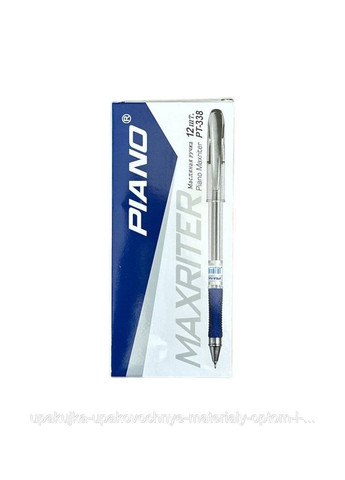 Ручка масляная Maxriter PT-338 0,5 мм синяя Piano (340673625)