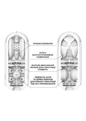 Мастурбатор Flip Zero GRAVITY WhiteTenga 12258 Tenga (392050912)