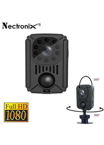 Мини камера с датчиком движения MD31, Full HD 1080P, SD до 128 ГБ, аккумулятор 1500мАч (100837) Nectronix (321960350)