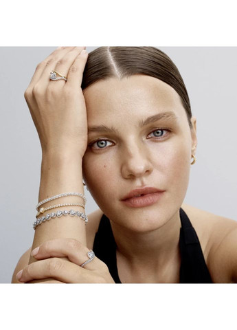 Каблучка Пандора "Серце" хвилеподібна 163660C01 Kabluchka (355348707)