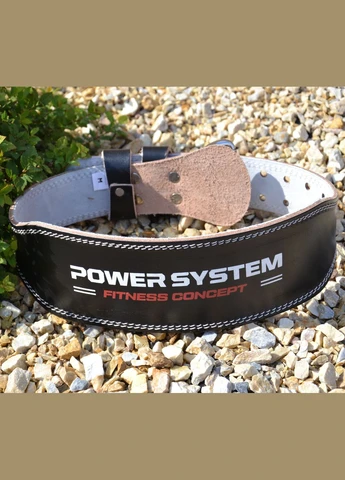 Пояс для важкої атлетики PS-3100 Power шкіряний Black (A-012281) Power System (329899442)