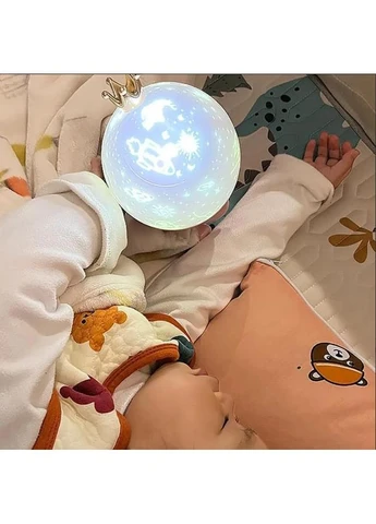 Проектор - ночник с вращением 360°, 12 сменных слайдов, LED настольная лампа Hengda (372113900)