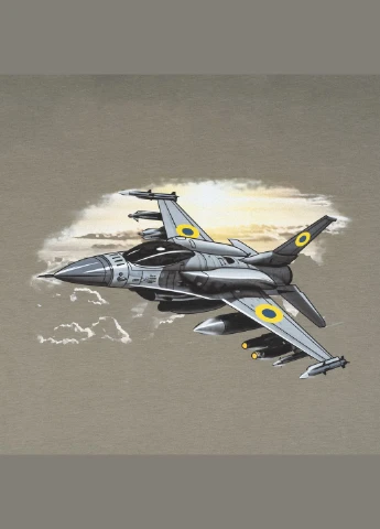 Футболка с рисунком F-16 Foliage Green P1G (326514952)