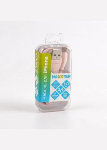 Дата кабель (UBL-USB-01GP) Maxxter usb 2.0 am to lightning 1.0m (268147721)
