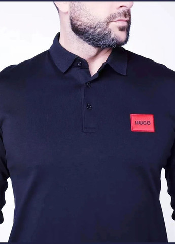 Поло чоловіче з довгим рукавом Hugo Boss Interlock (302466046)