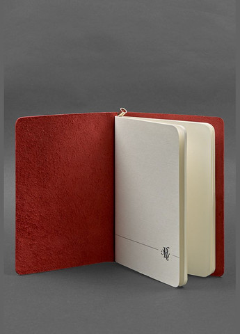 Кожаный блокнот (софт-бук) 8.0 на резинке красный краст (A-028075) BlankNote (328961682)