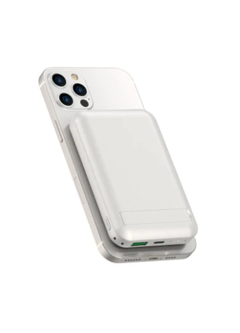 Внешний аккумулятор Snap Cube- Magnetic Wireless Charger Power Bank 10000mAh SC1000WHT (3C) White WIWU (400279012)