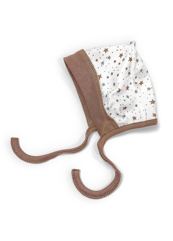 Чепчик на завязках Cotton с наружными швами 40 Tunes (328949375)