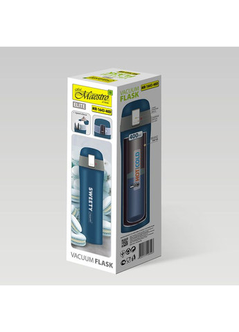 Термокружка MR-1643-40D 400 мл темно-синяя Maestro (360643006)