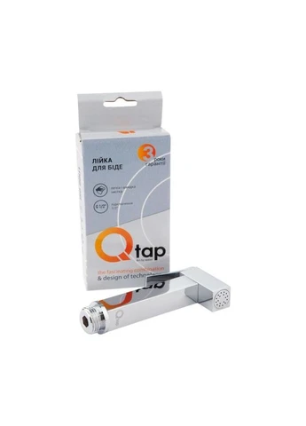 Лейка для гигиенического душа Rucni прямоугольная QTCRMB120 Chrome (Bidet) Qtap (392907374)