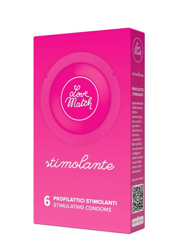 Презервативы - Stimolante (Ribs&Dots), 6 шт. Love Match (340272627)