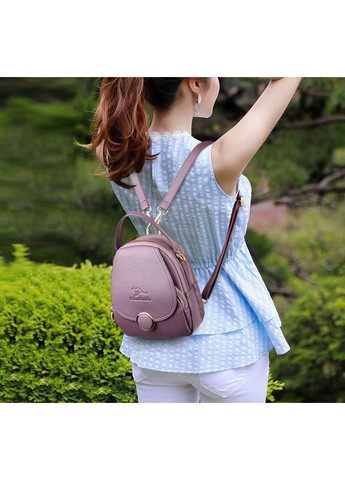 Женский мини рюкзачок из ПУ кожи городской для прогулок и повседневного использования рюкзак ProDobro (363136278)