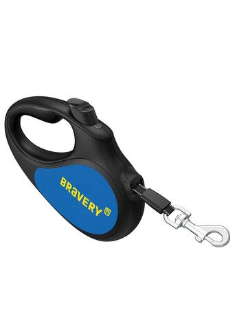 Повідець-рулетка з нейлоновою стрічкою R-leash "Сміливість" L, 50 кг, 5 м (4823089348957) WAUDOG (351479352)