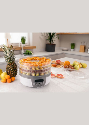 Сушка для продуктов FDB5321T - 250Вт/5 поддонов выс. 3см/диаметр 32см/рег. темп./таймер/ белая Ardesto (314780557)