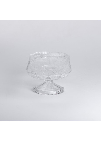 Ваза для фруктов стеклянная на ножке 33.5х15х10 см овальная Yiwu (360454744)