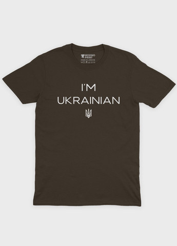 Жіноча футболка з патріотичним принтом I`m Ukrainian (TS001-1-DCH-005-1-017-F) Modno - (290118807)