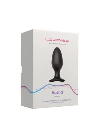 Анальна смарт-вібропробка Hush 2, розмір L Lovense (339866054)