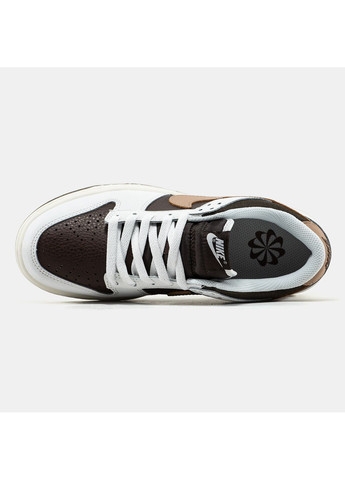Кроссовки мужские и женские Nike SB Dunk Low Grey Brown Beige | Найк СБ Данк низкие коричневые No Brand коричневые демисезоны (366342715)