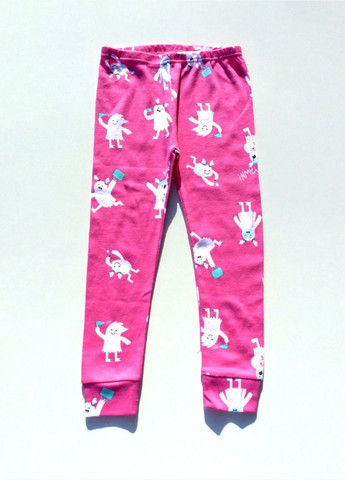 Розовая всесезон пижама (лонгслив+штанишки) для девочки, из йети, 104 см Carter's