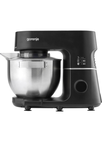 Кухонная машина 1000Вт, дисплей, чаша-металл, корпус-метал+пластик, насадок-7, черный Gorenje (342113994)