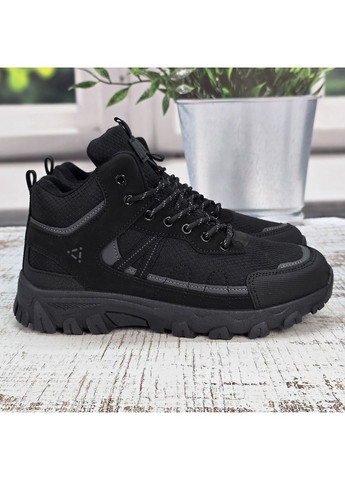 Черевики чоловічі зимові чорні спортивного плану KMB (366341468)