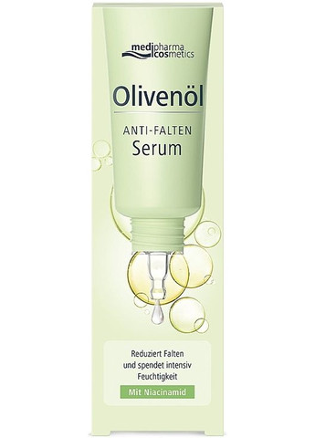 Сироватка проти зморшок з гіалуроном і вітаміном A Olivenol Anti-Falten Serum 30ml (1511406-39807018) Medipharma Cosmetics (368630138)