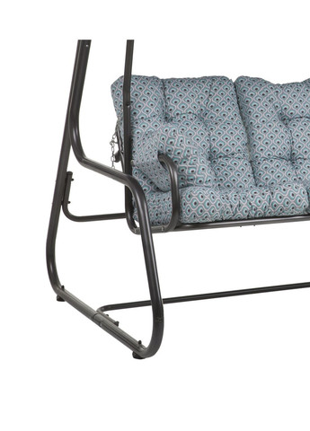 Качели садовые Celebes, серо-бирюзовый геометрический принт Patio (329407754)