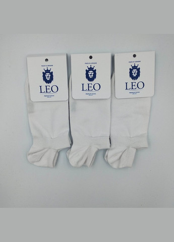 Шкарпетки жіночі короткі спортивні Лана Лайкра СНІКЕРСИ білі Лео (276536039)