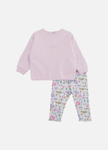 Сиреневый демисезонный костюм с лосинами для девочки цвет сиреневый cb-00242346 Tuffy