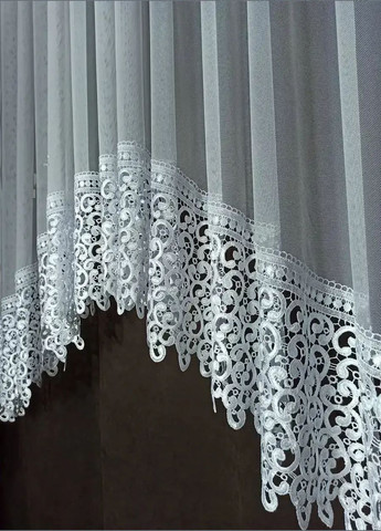 Тюль арка фатинова біла на вікно 300Х180 No Brand F-03 (346058116)