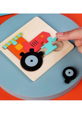 Дерев'яна іграшка Монтессорі Пазли "Кораблик" Fun Game (365721575)