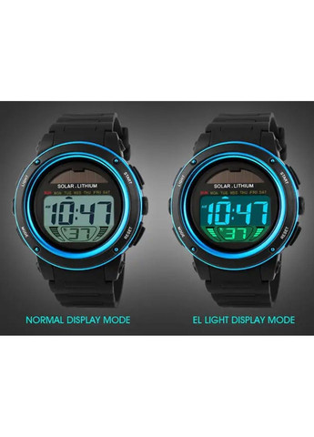 Чоловічий спортивний годинник 1096 із сонячною батареєю (Синій) Skmei (314483636)